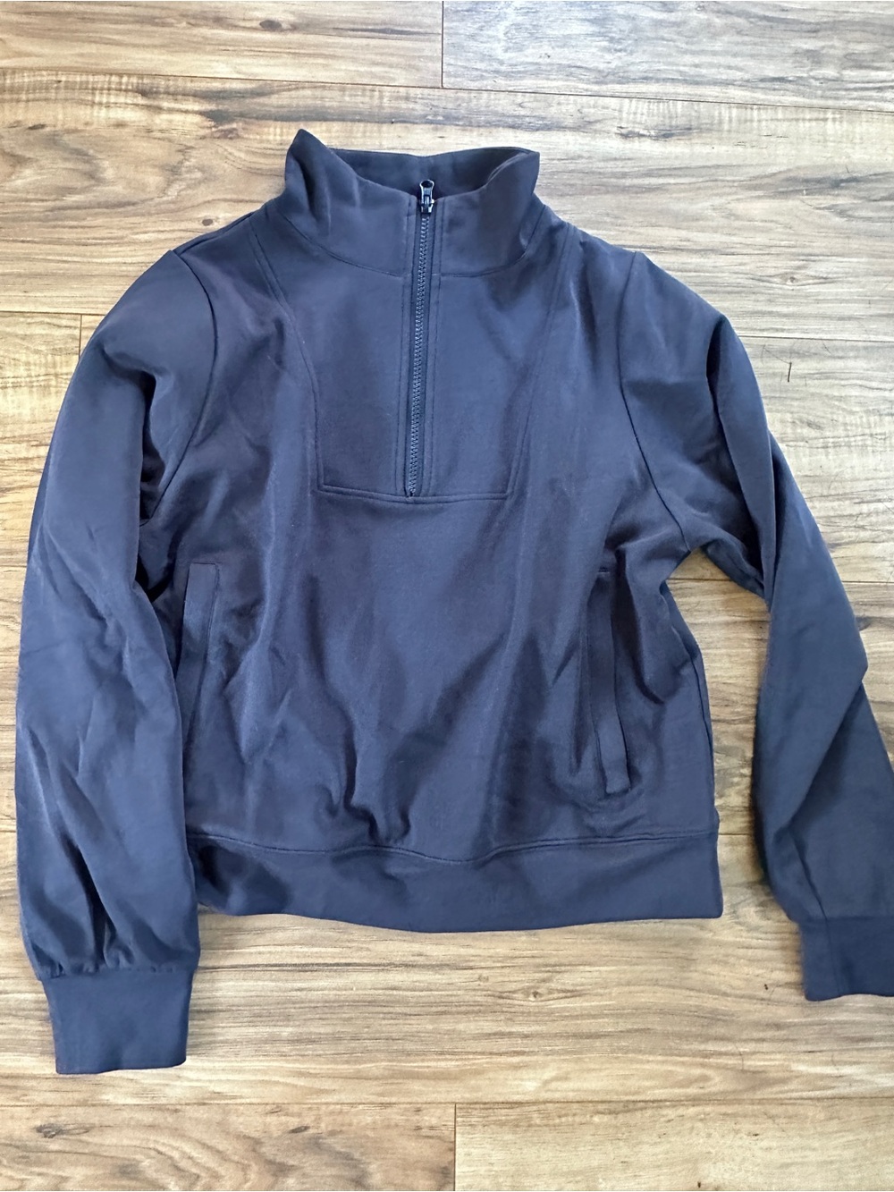 Women's Half-Zip Pullover Sweater - navy